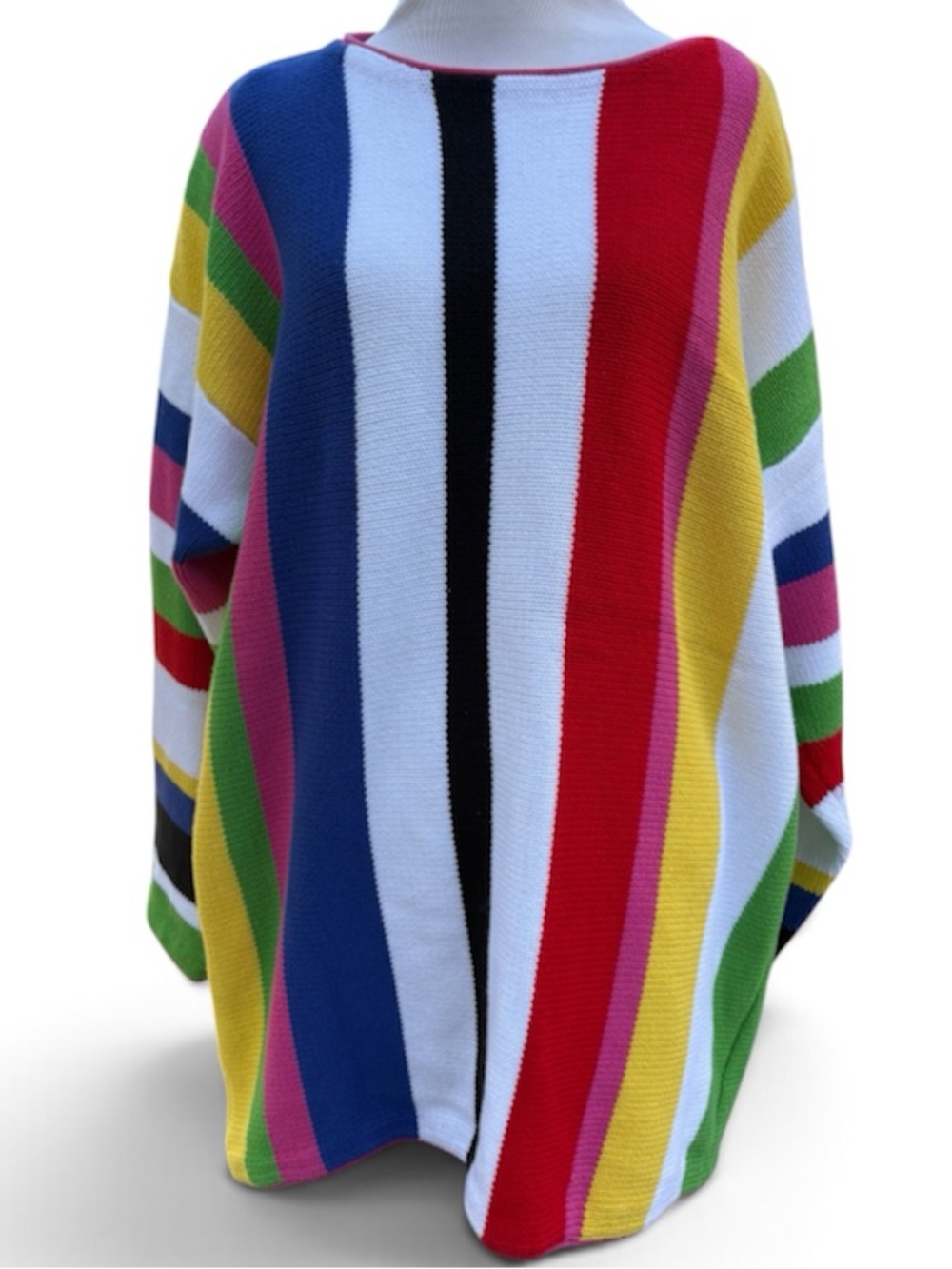 80’s Vintage Bright Multi-Stripe Crewneck Sweater